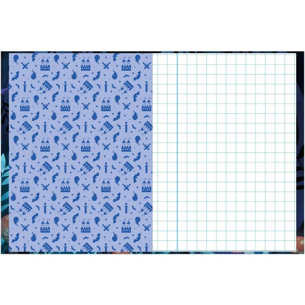 Caderno Quadriculado Univers. 1X1Cm Colegial 40F Aventurinos Foroni (Pct.c/10) - imagem 3