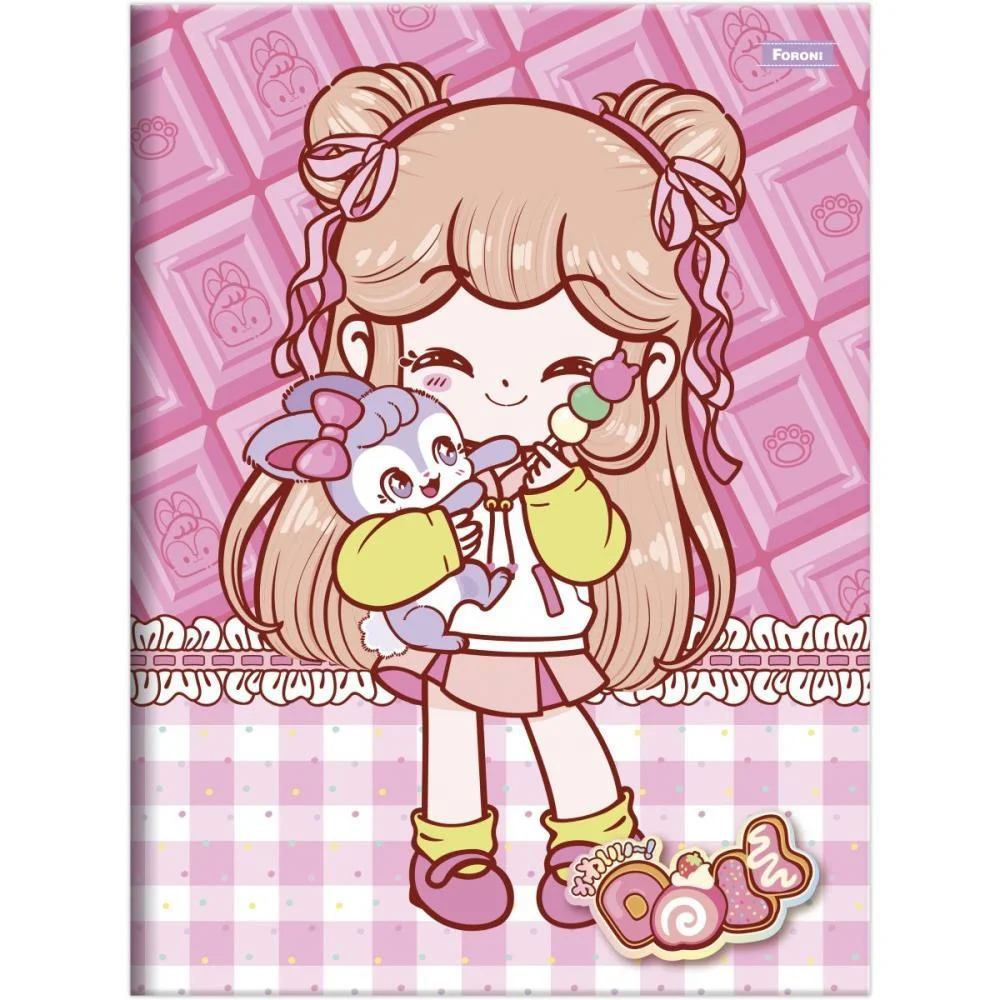 Caderno Brochurao Capa Dura Doll 80Fls Foroni (Pct.c/05) - imagem 5