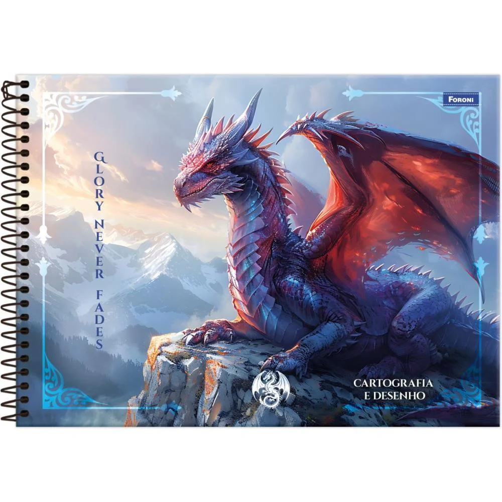 Caderno Desenho Univ Capa Dura Drakos 80Fls Foroni (Pct.c/05) - imagem 6
