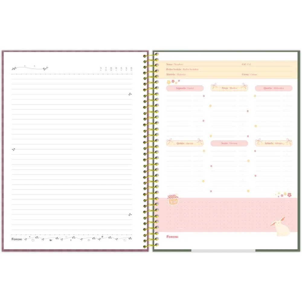 Caderno 10X1 Capa Dura Milly 160F Foroni (Pct.c/04) - imagem 8