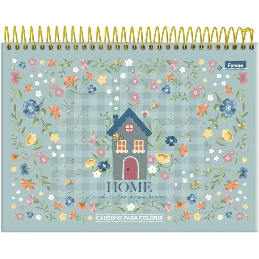 Caderno Desenho Univ Capa Dura Milly Para Colorir 24Fls Foroni (Pct.c/04) - imagem 2