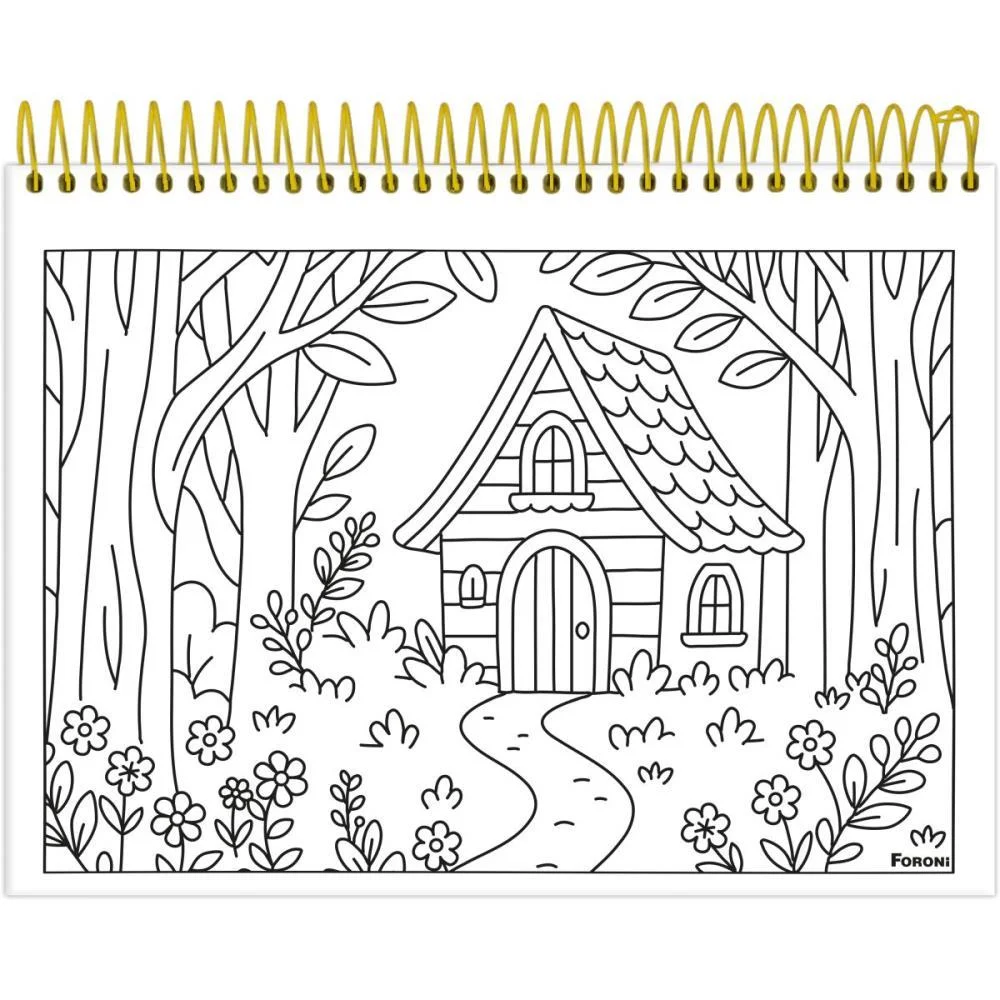 Caderno Desenho Univ Capa Dura Milly Para Colorir 24Fls Foroni (Pct.c/04) - imagem 5