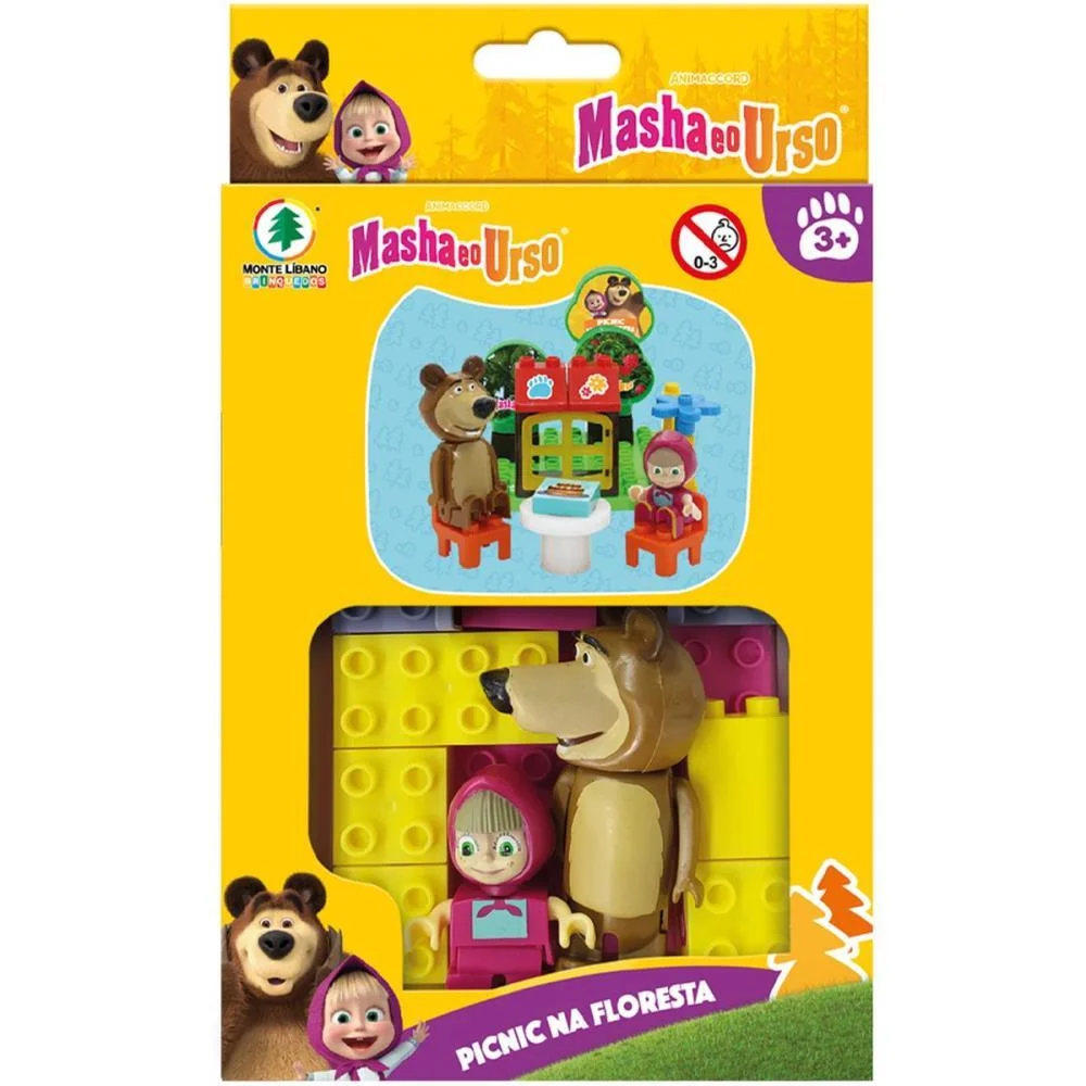Brinquedo Para Montar Masha E O Urso Picnic Na Flore Monte Libano (Unidade) - imagem 4