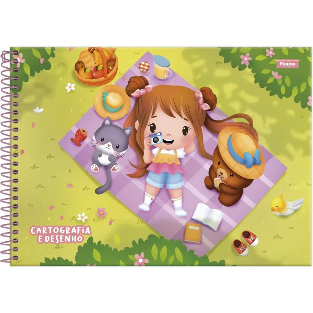 Caderno Desenho Univ Capa Dura Ternuritas 80F Foroni (Pct.c/05) - imagem 2