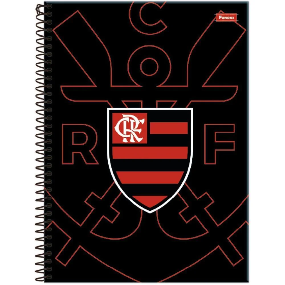 Caderno 01X1 Capa Dura Flamengo Fit 80Fls Foroni (Pct.c/04) - imagem 2