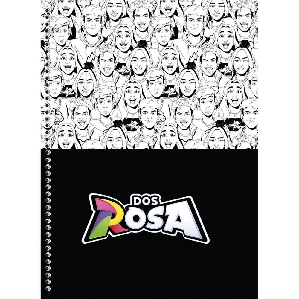 Caderno 01X1 Capa Dura Dos Rosa 80F Animativa (Pct.c/04) - imagem 3