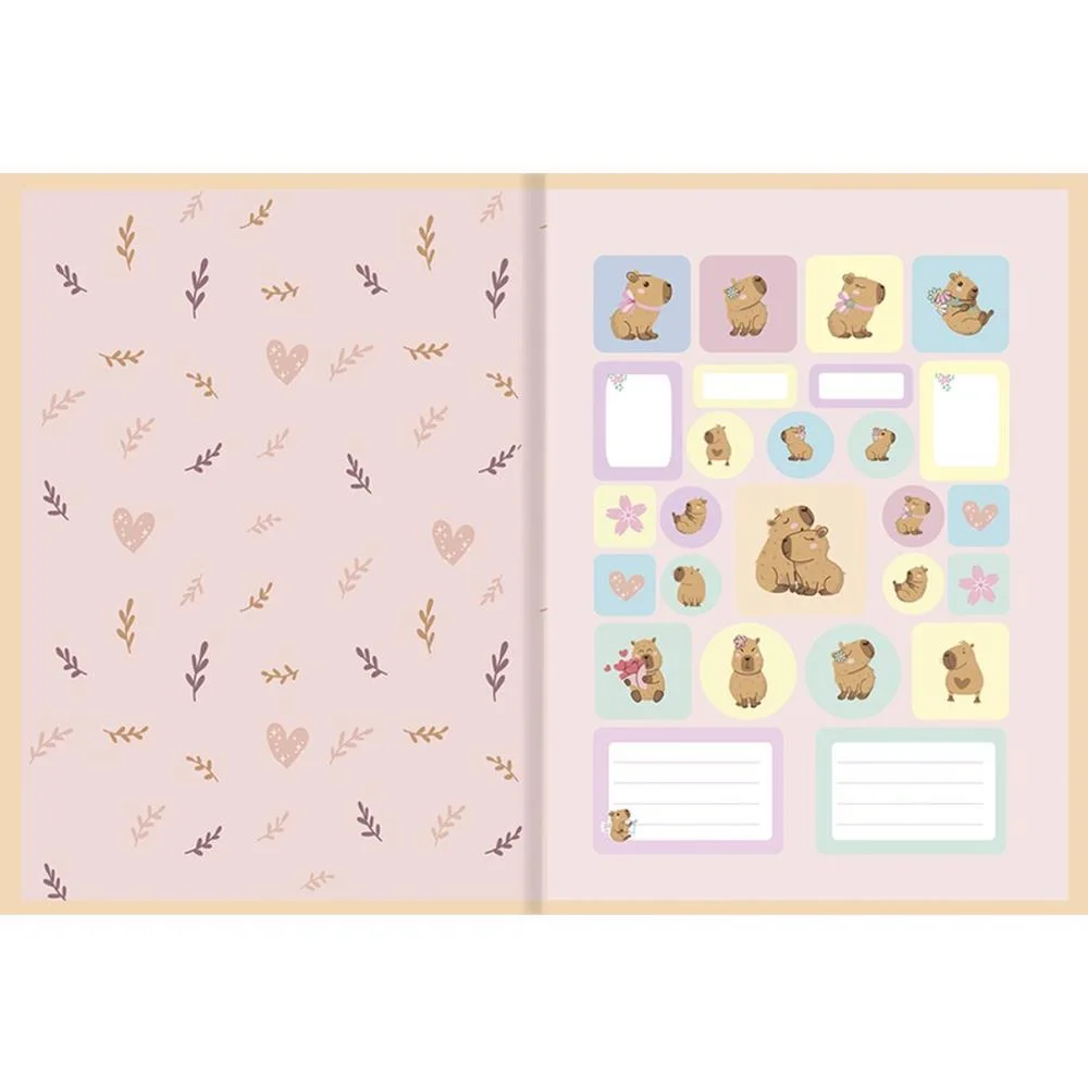 Caderno Brochurao Capa Dura Capycuties 80F Animativa (Pct.c/05) - imagem 3