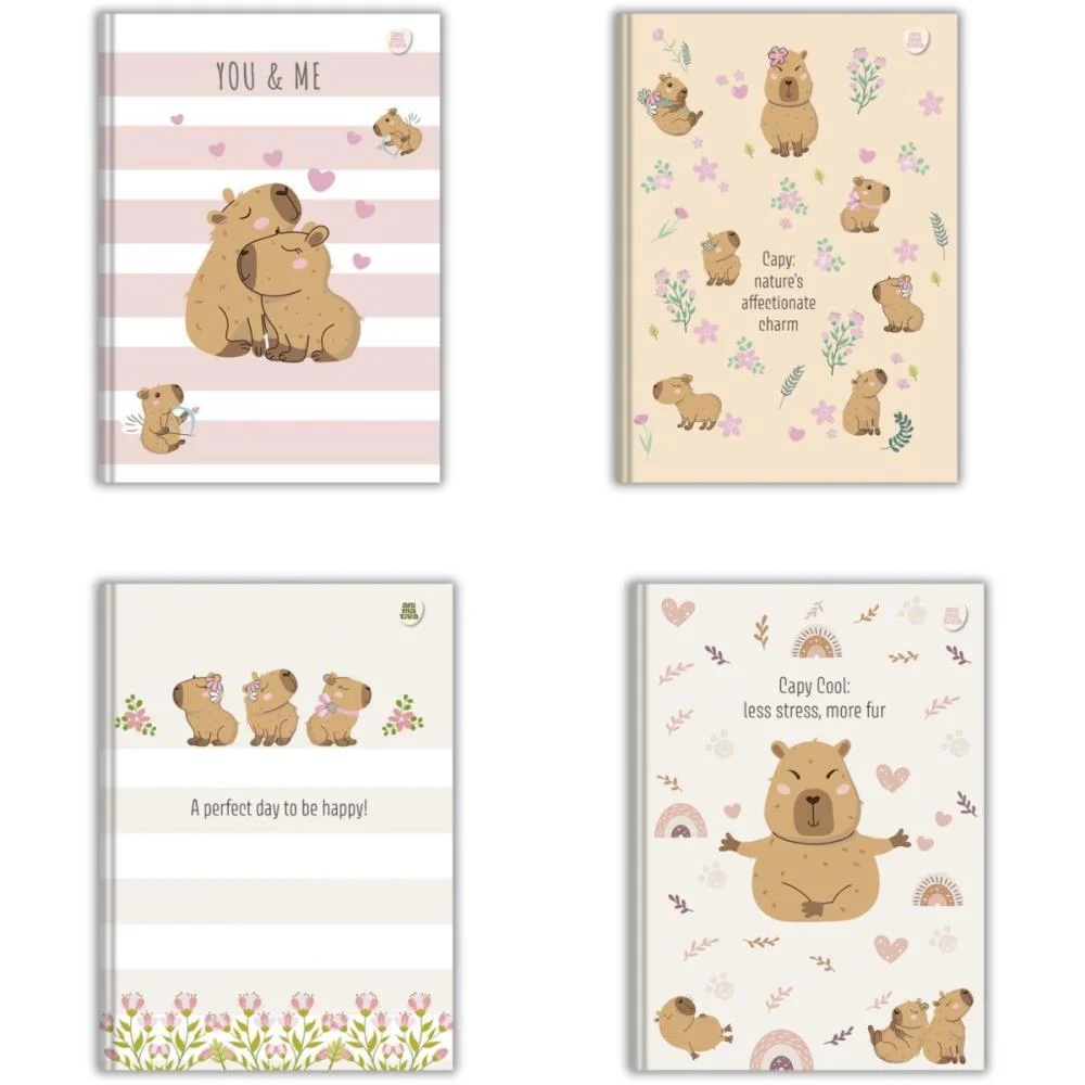 Caderno Brochurao Capa Dura Capycuties 80F Animativa (Pct.c/05) - imagem 5
