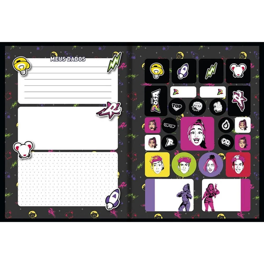 Caderno Brochurao Capa Dura Dos Rosa 80F Animativa (Pct.c/05) - imagem 4