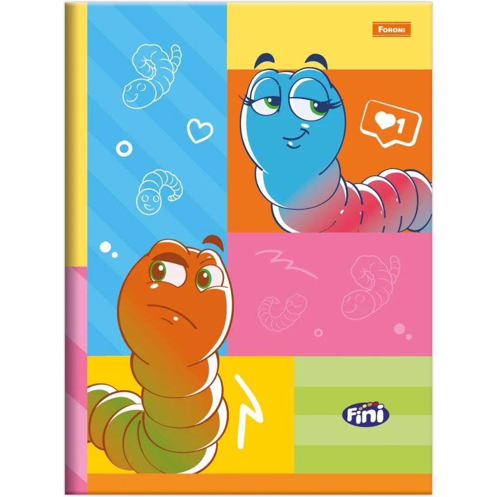 Caderno Brochura 1/4 Capa Dura Fini 80F Foroni (Pct.c/05) - imagem 5