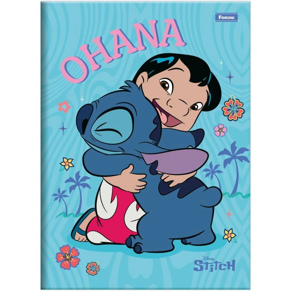 Caderno Brochura 1/4 Capa Dura Stitch 80F Foroni (Pct.c/05) - imagem 4
