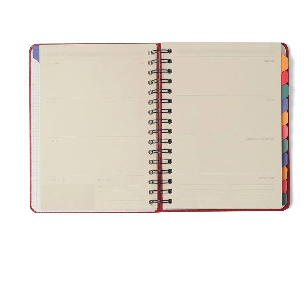Agenda/Planner Permanente Bossa Nova Azul 100F 148X210Mm Cicero (Unidade) - imagem 3