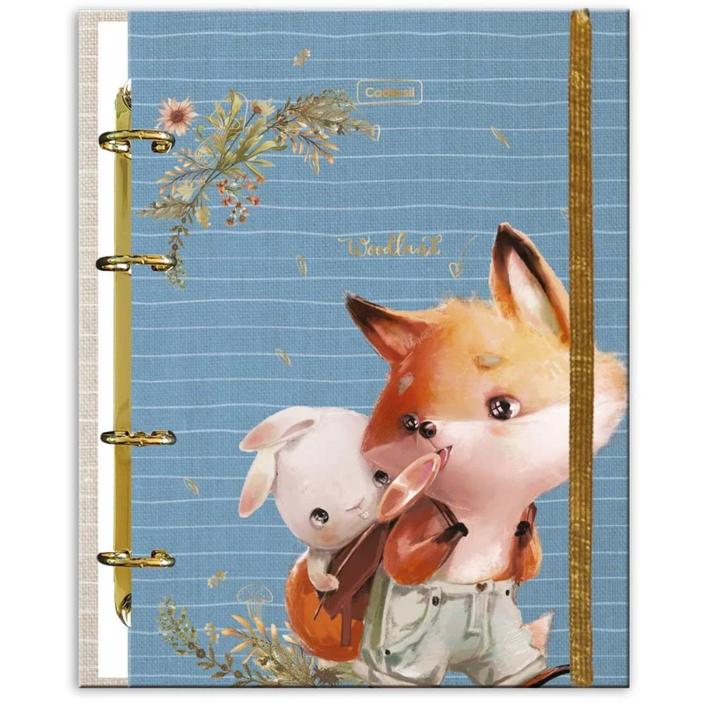 Caderno Argolado Woodland C/Elast 4Cap.incl.80F Cadersil (Unidade) - imagem 3