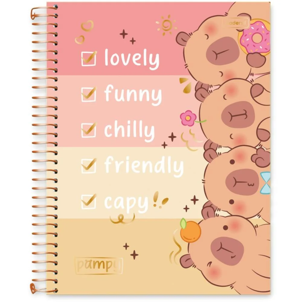 Caderno 01X1 Capa Dura Capy Pampy 80Fls Cadersil (Pct.c/04) - imagem 9