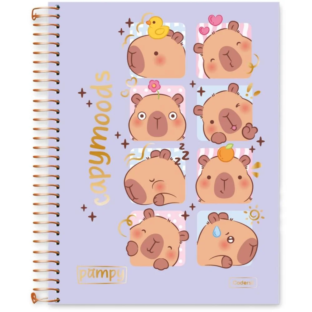 Caderno 10X1 Capa Dura Capy Pampy 160Fls Cadersil (Pct.c/04) - imagem 2