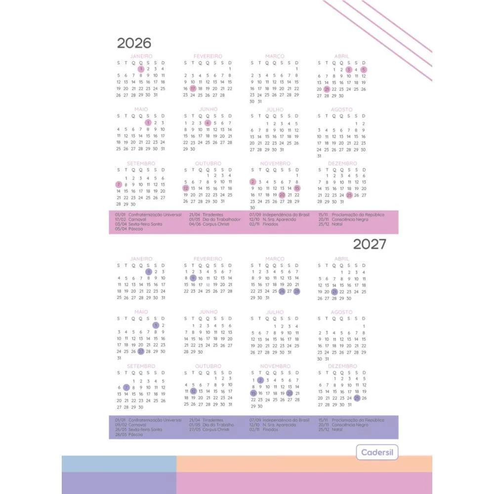 Caderno 01X1 Capa Dura Daydream 2Em1 C/Planner 88Fls Cadersil (Pct.c/04) - imagem 5