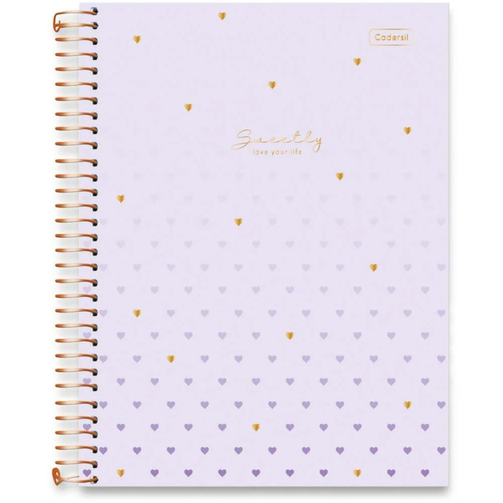 Caderno 01X1 Capa Dura Sweetly 2Em1 C/Planner 88Fls Cadersil (Pct.c/04) - imagem 13