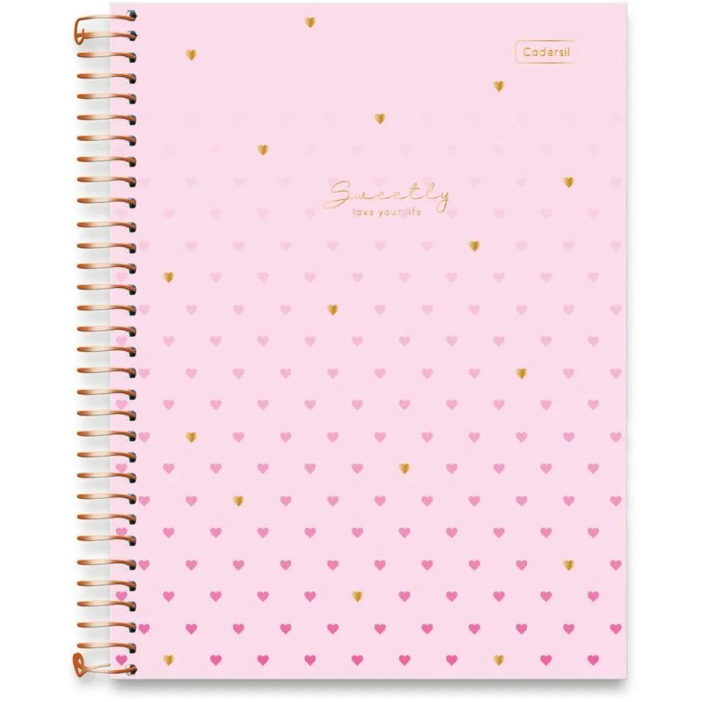 Caderno 01X1 Capa Dura Sweetly 2Em1 C/Planner 88Fls Cadersil (Pct.c/04) - imagem 14