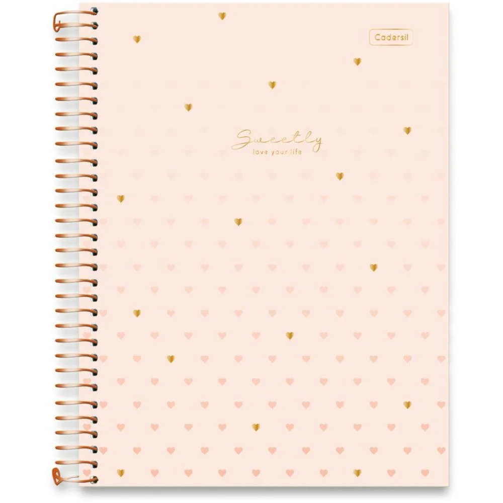 Caderno 01X1 Capa Dura Sweetly 2Em1 C/Planner 88Fls Cadersil (Pct.c/04) - imagem 4