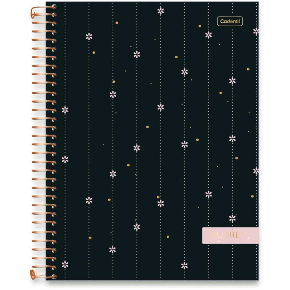 Caderno 01X1 Capa Dura Audrey 80Fl Cadersil (Pct.c/04) - imagem 4