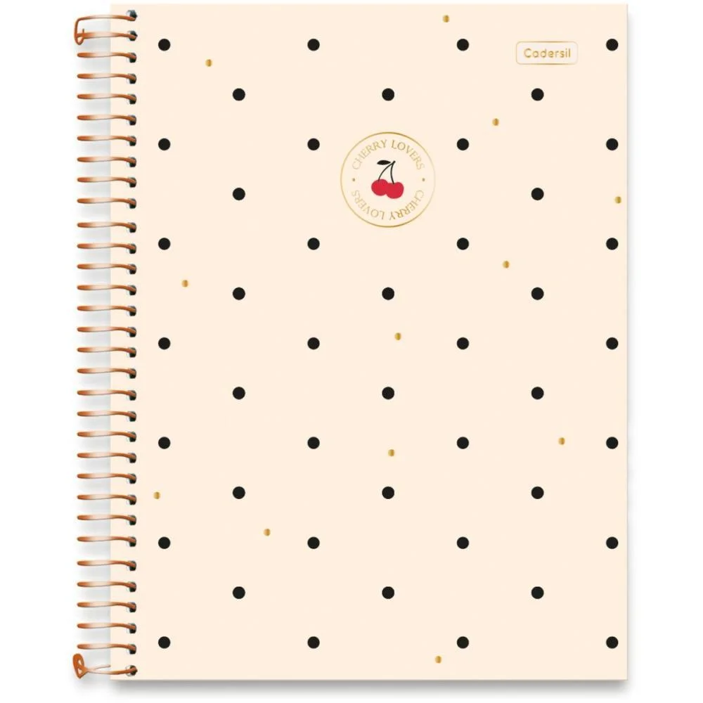 Caderno 10X1 Capa Dura Cherry Lovers 160Fls Cadersil (Pct.c/04) - imagem 4