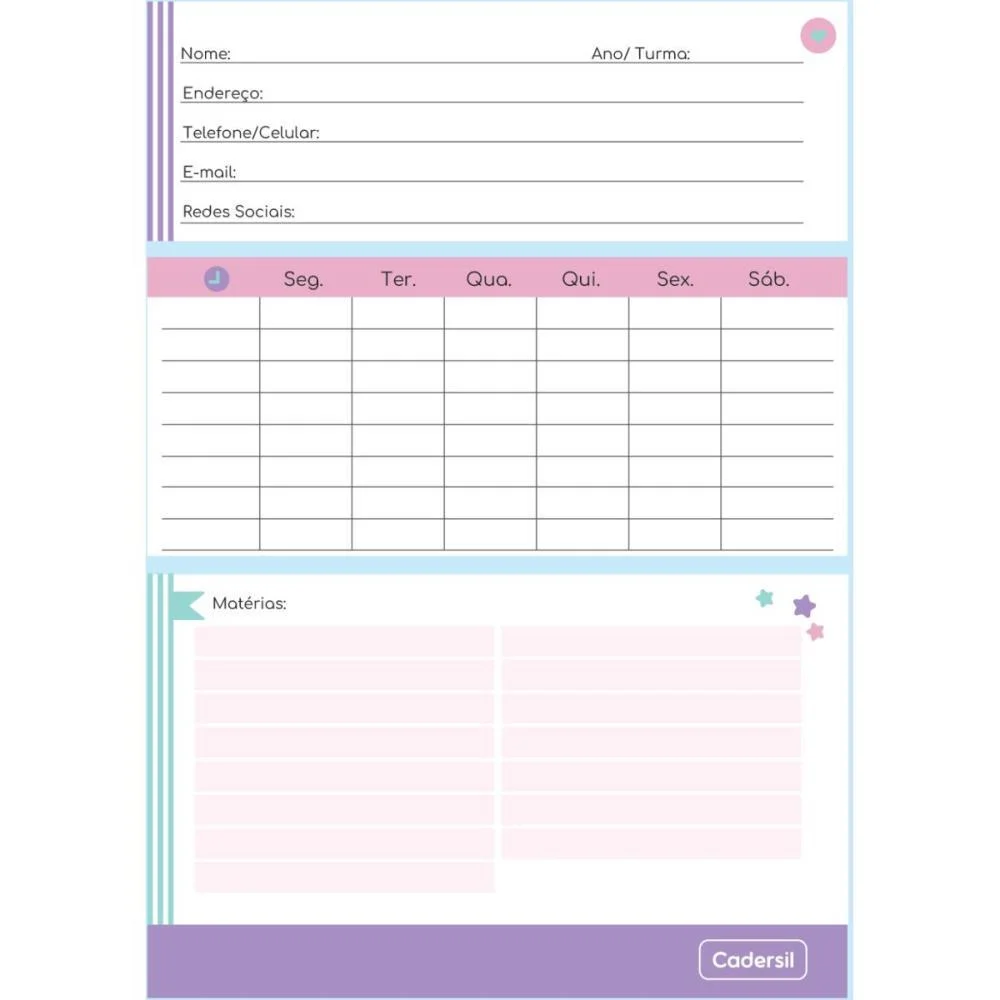 Caderno Argolado Cherry Lovers C/6Divis.80F(S Cadersil (Unidade) - imagem 8