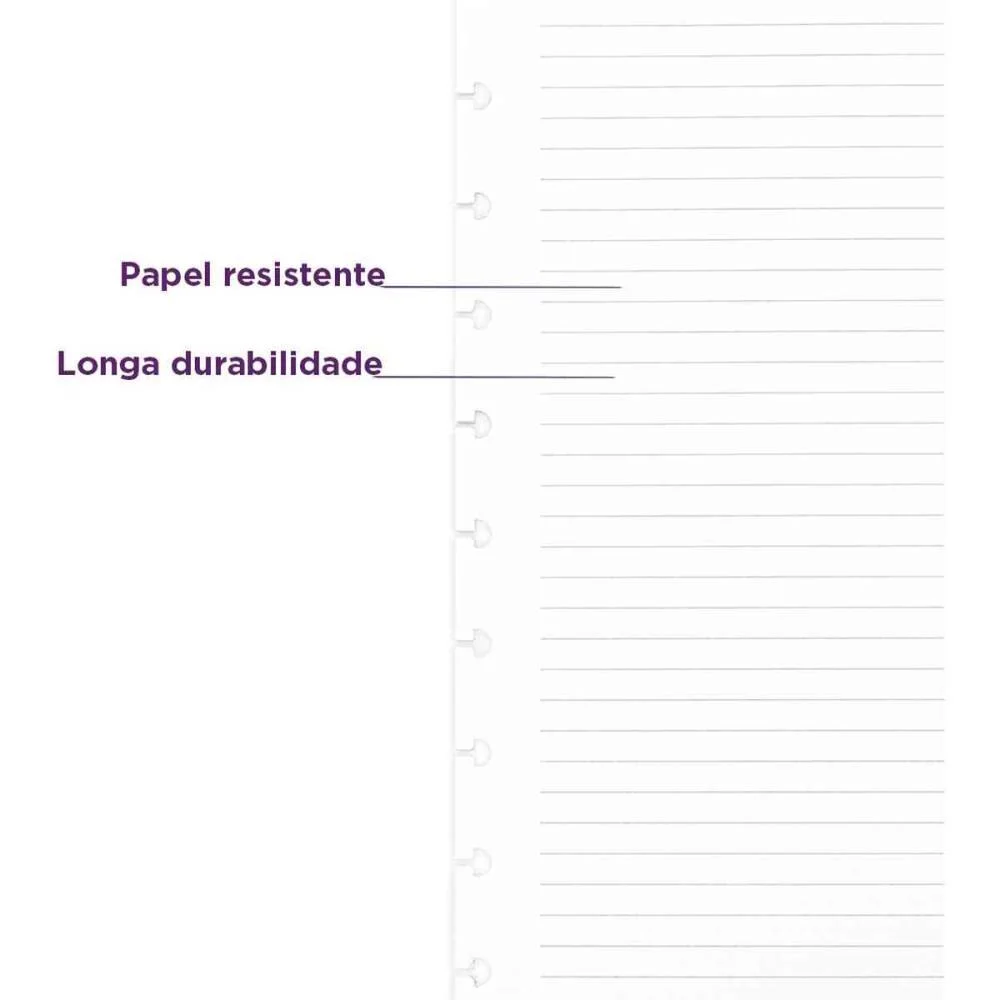 Caderno Inteligente Refil Grande Pautado 90G. 100Fls. Caderno Inteligente (Pacote) - imagem 4