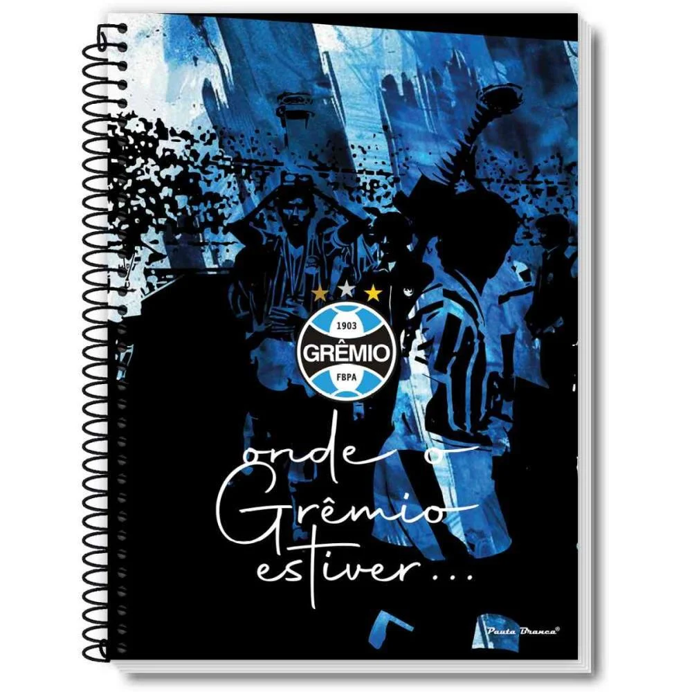 Caderno 10X1 Capa Dura Gremio 160Fls Pauta Branca (Pct.c/02) - imagem 4