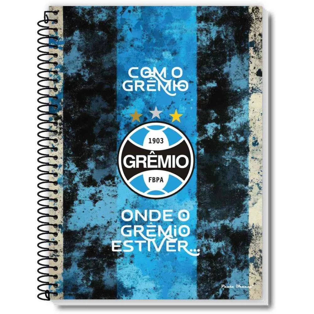 Caderno Espiral 1/4 Capa Dura Gremio 80Fls Pauta Branca (Pct.c/05) - imagem 3