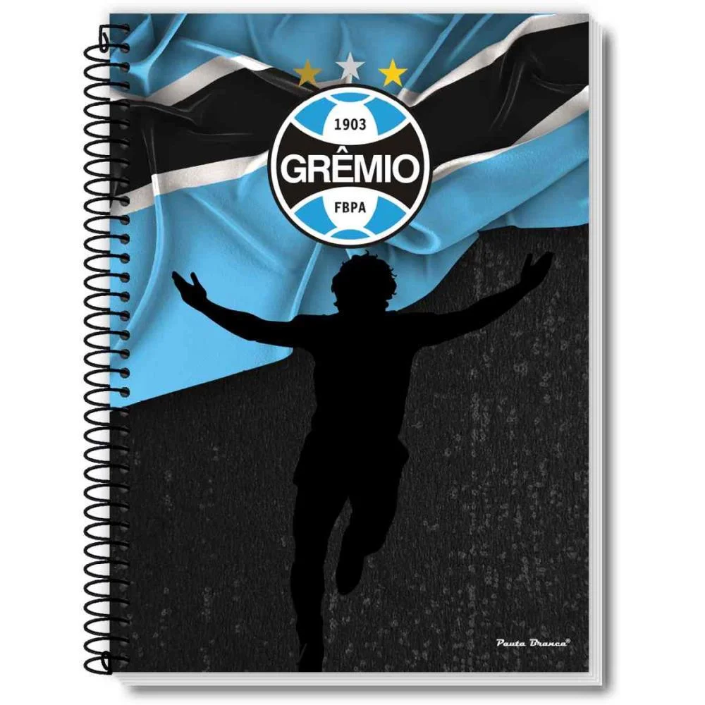 Caderno Espiral 1/4 Capa Dura Gremio 80Fls Pauta Branca (Pct.c/05) - imagem 4