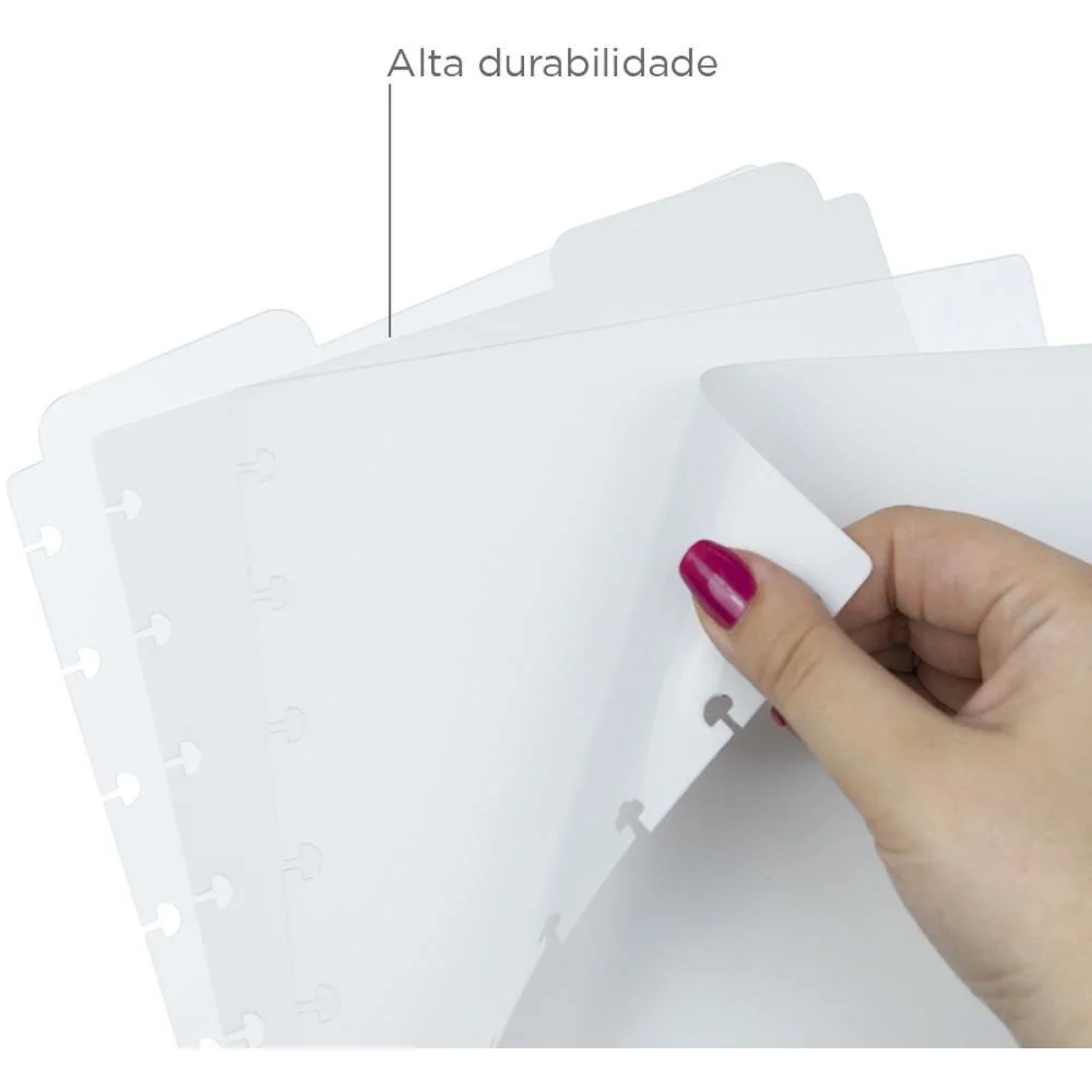 Caderno Inteligente Divisorias Grande Clean C/04 Unid. Caderno Inteligente (Pacote) - imagem 4
