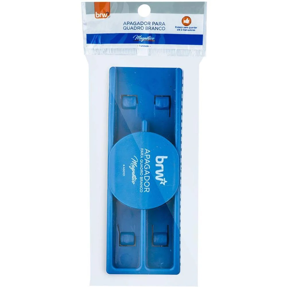 Apagador Quadro Branco Magnetico Azul Brw (Unidade) - imagem 5