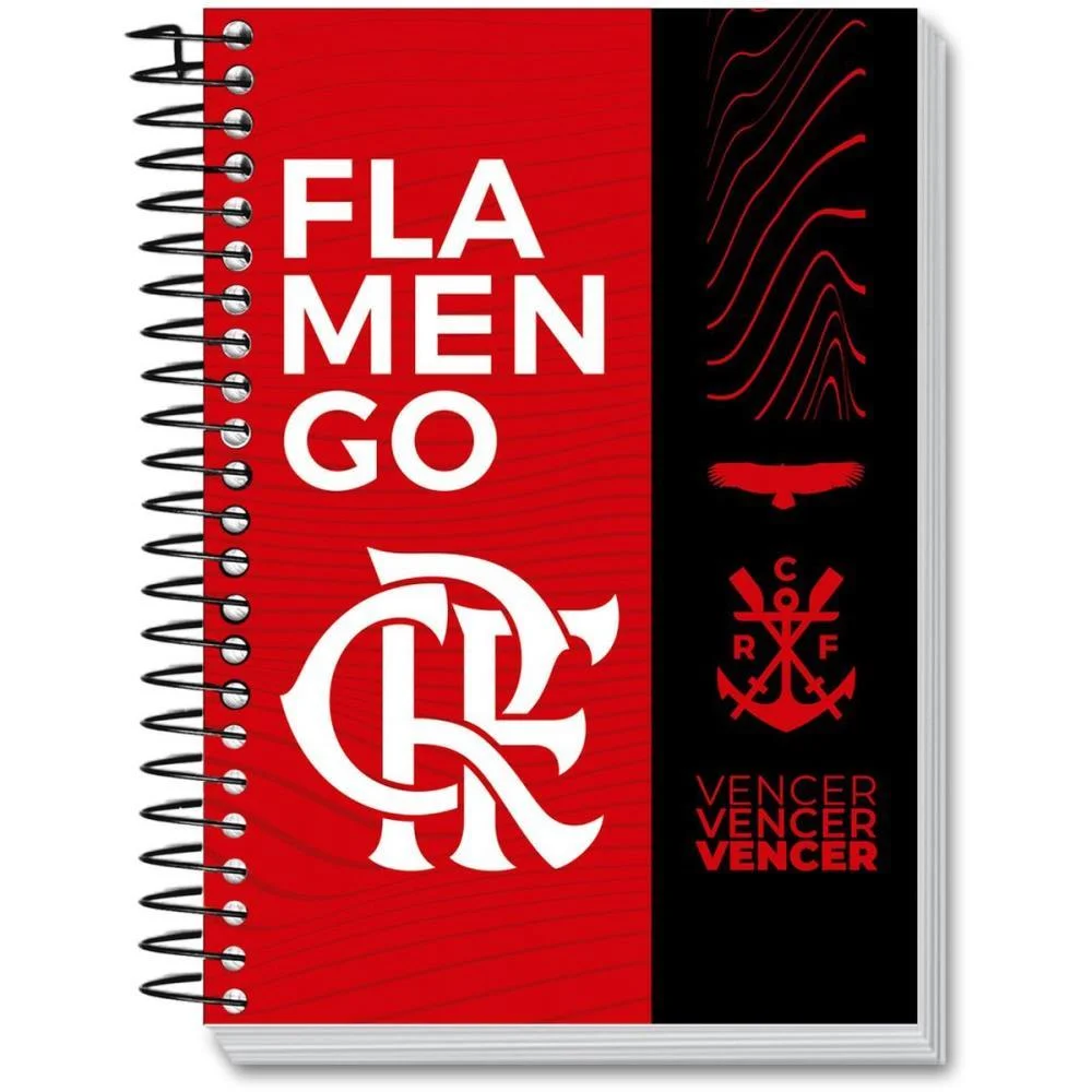 Caderno 01X1 Capa Dura Flamengo 80Fls Kit (Pct.c/04) - imagem 3