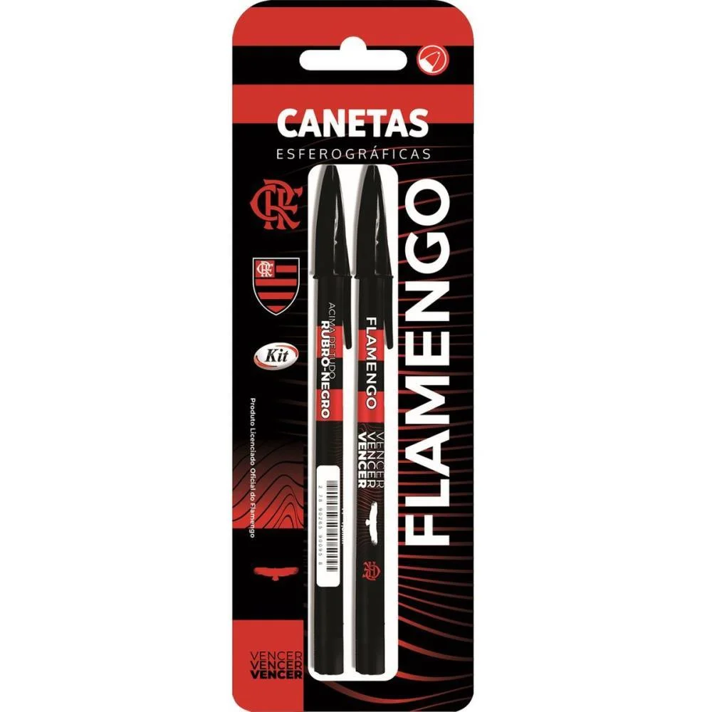 Caneta Esferografica Flamengo 1.0Mm Azul Kit (Bl.c/02) - imagem 2