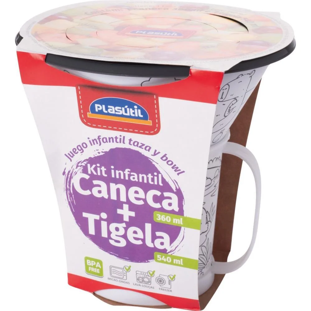Caneca Decorada Capi Goods Com Bowl P/Colorir Plasutil (Kit) - imagem 4