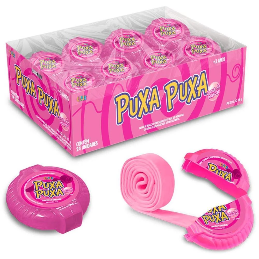 Doce Puxa Puxa Goma De Mascar Moran Colore (Dp.c/24) - imagem 5