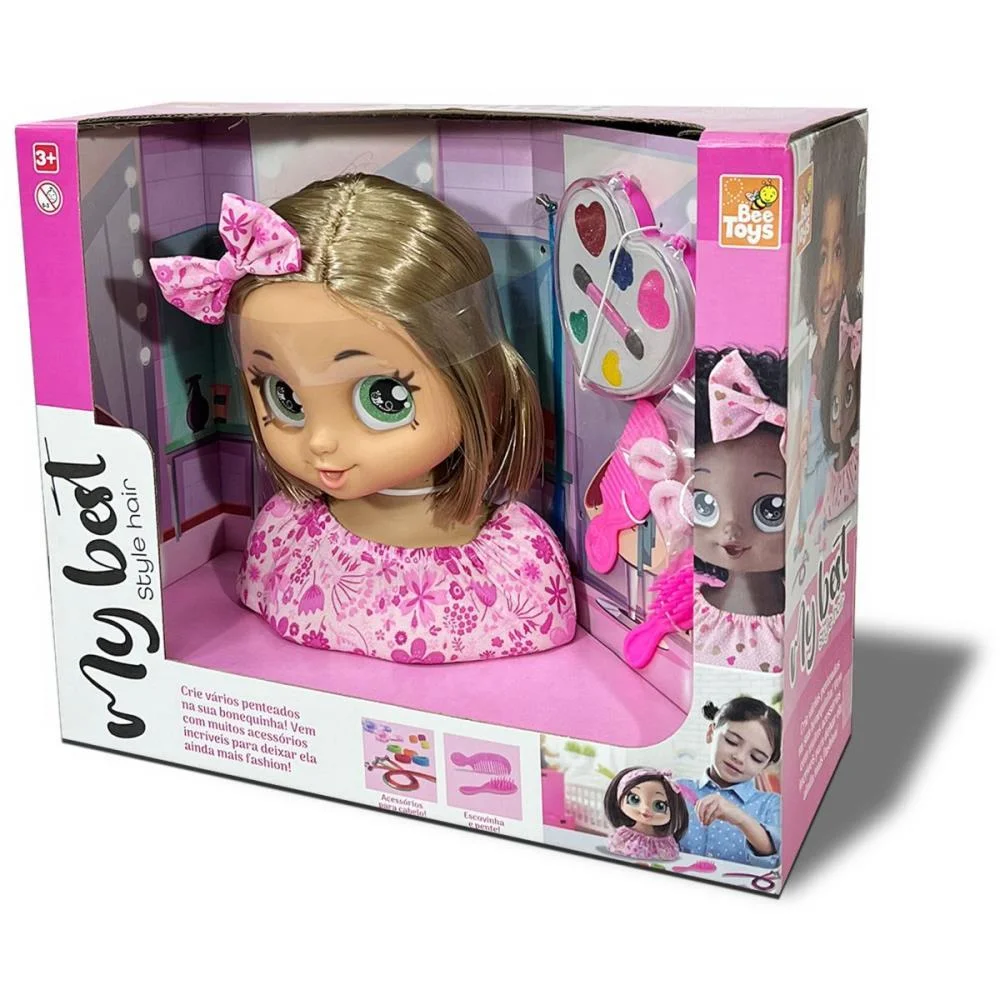 Boneca Style Hair 21Cm C/Acessorios Bee Toys (Unidade) - imagem 8