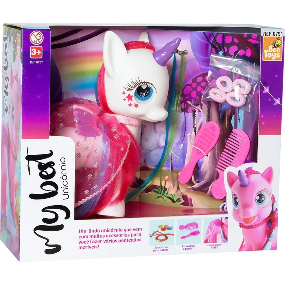 Boneco E Personagem My Best Unicornio C/Acessorios Bee Toys (Unidade) - imagem 9