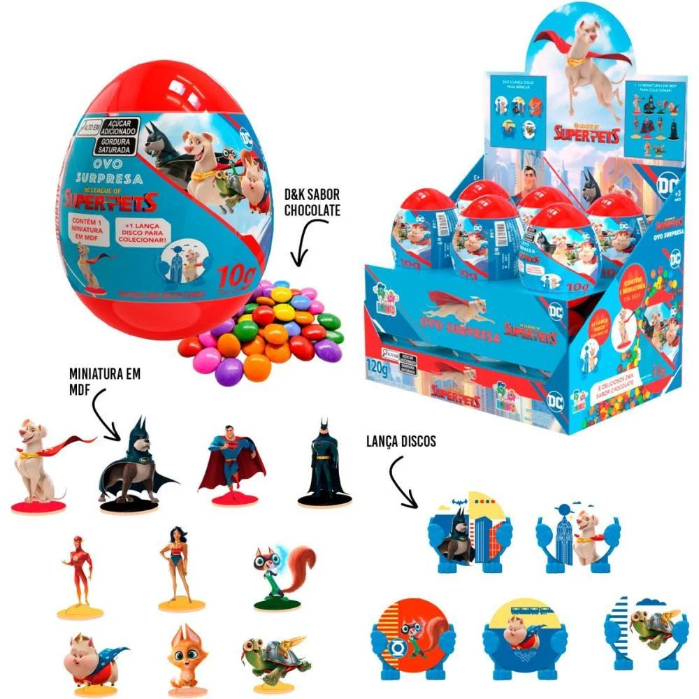 Doce Ovo Surpresa Superpets Divino Kids (Dp.c/12) - imagem 7
