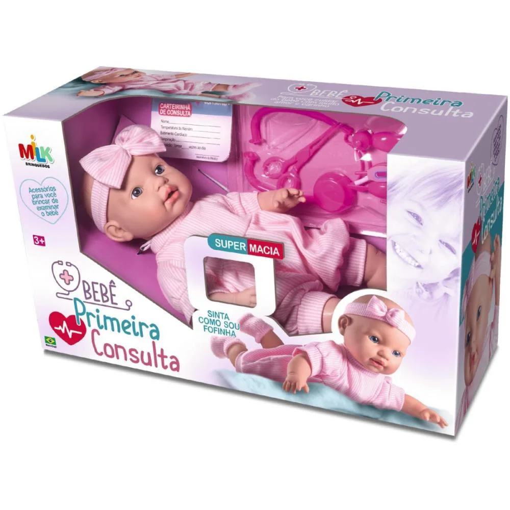 Boneca Primeira Consulta C/Acessorios Milk (Unidade) - imagem 5