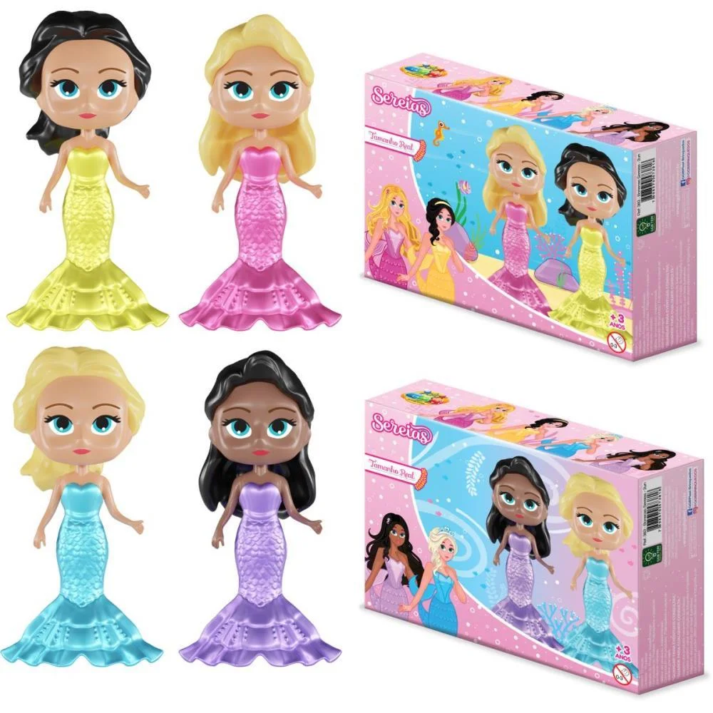 Brinquedo Para Montar Boneca Sereia C/02 Unidades (S Ggb Plast (Unidade) - imagem 2