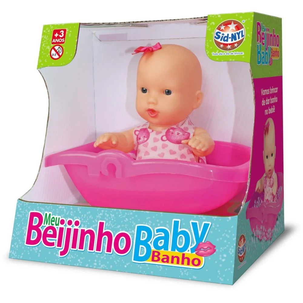 Boneca Meu Beijinho Baby Banho Sid-Nyl (Unidade) - imagem 5