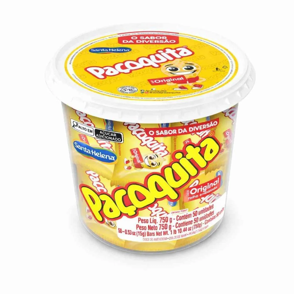 Doce Pacoquita Rolha Emb. 750G Santa Helena (Pote-50) - imagem 3