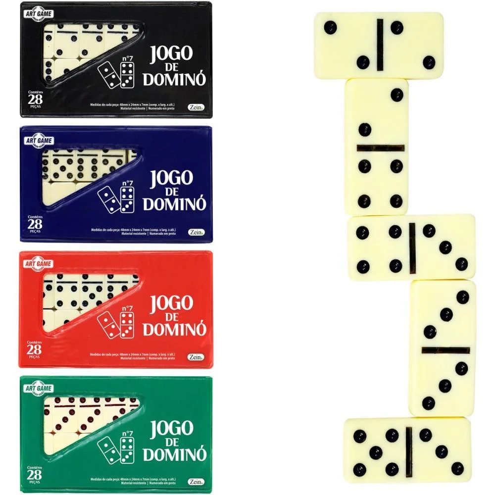 Domino Estojo 28Pcs 7Mm Art Brink (Estojo) - imagem 2
