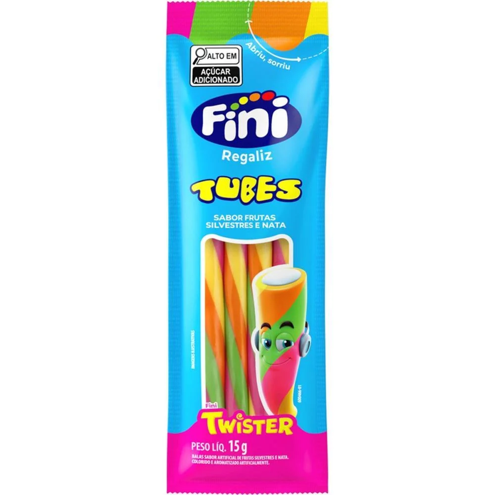 Doce Tubes Twister 15G. Fini (Dp.c/12) - imagem 2