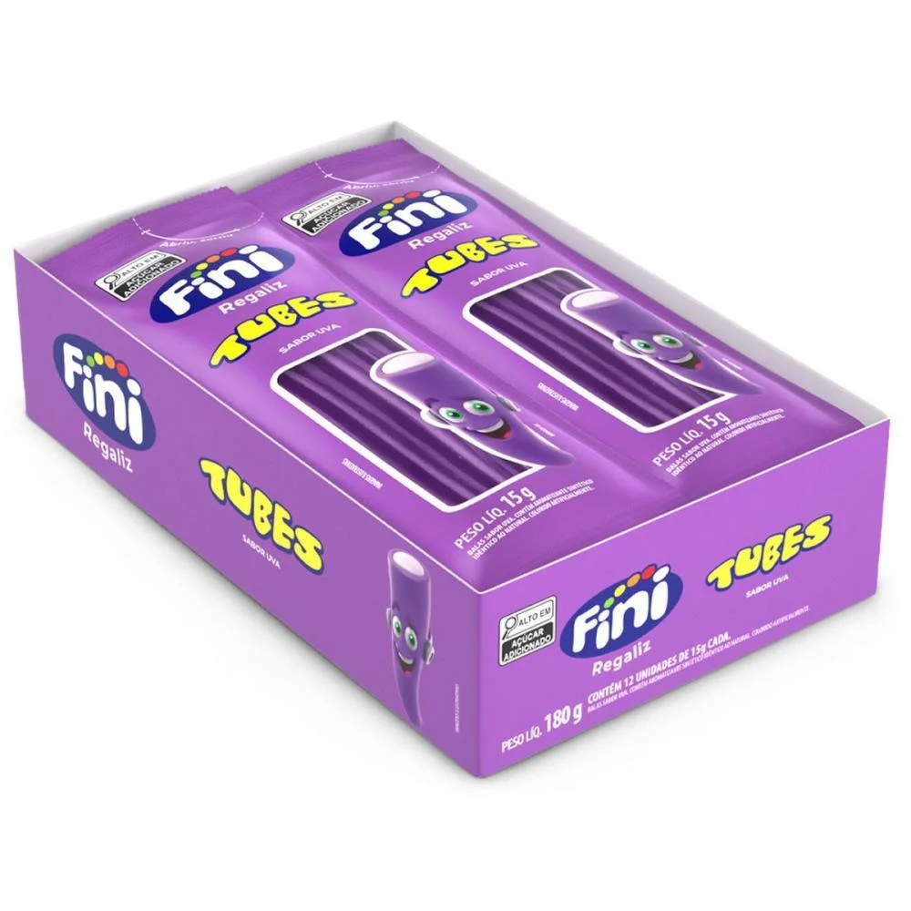 Doce Tubes Uva 15G. Fini (Dp.c/12) - imagem 3