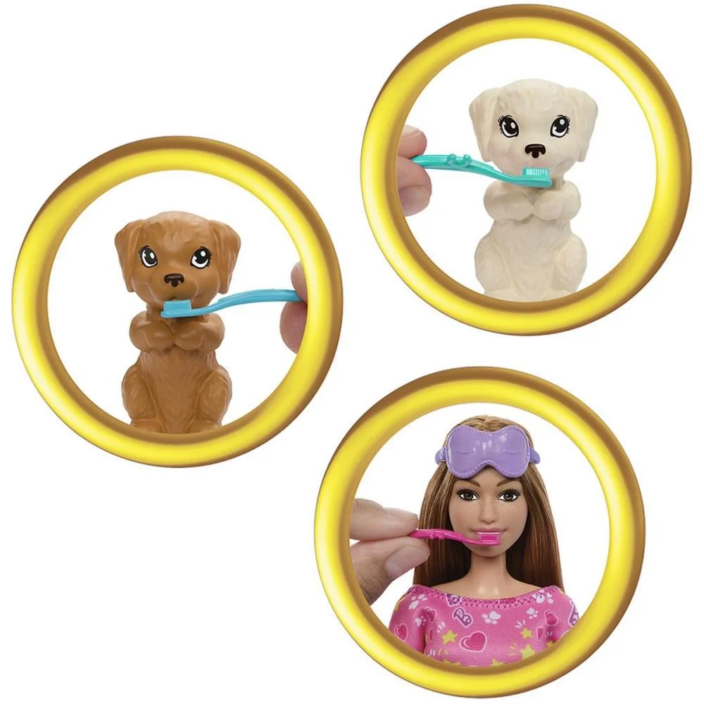 Barbie Family Festa Do Pijama Com Cachorrinh Mattel (Unidade) - imagem 7