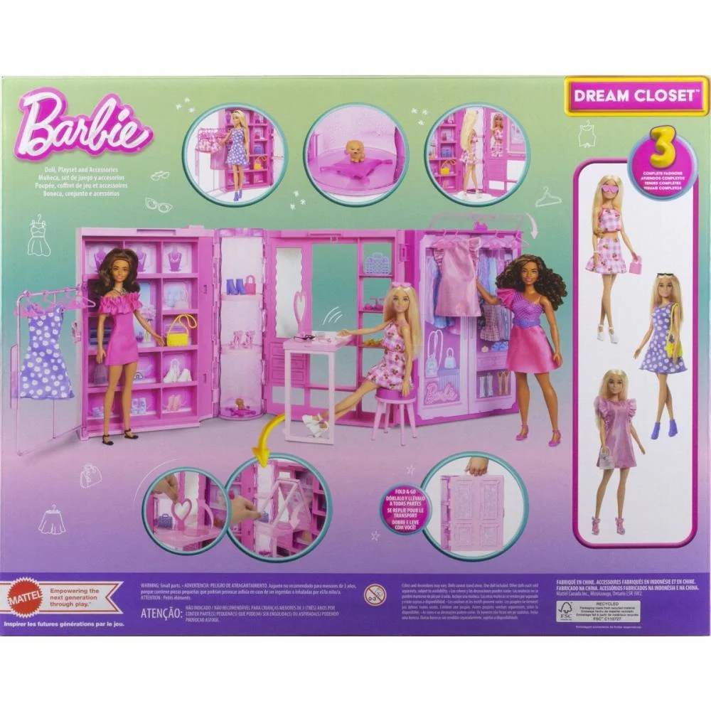 Barbie Fashion Closet Dos Sonhos C/Aces E Bon Mattel (Unidade) - imagem 11