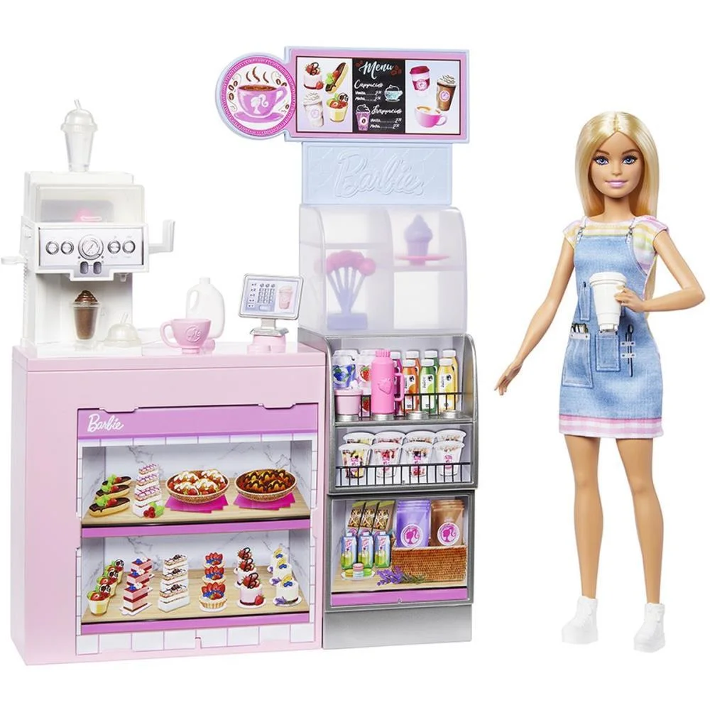 Barbie Profissoes Boneca Loira Conj. Cafeteria Mattel (Unidade) - imagem 2