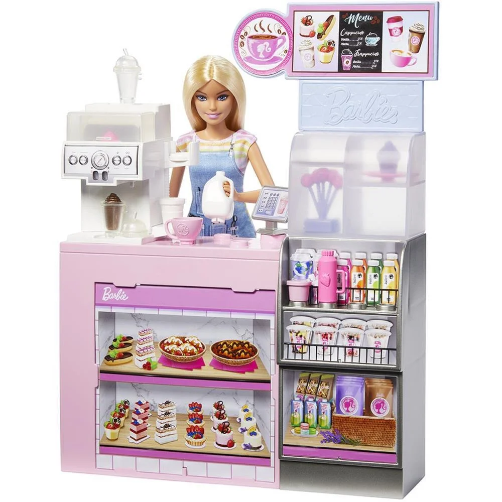 Barbie Profissoes Boneca Loira Conj. Cafeteria Mattel (Unidade) - imagem 4